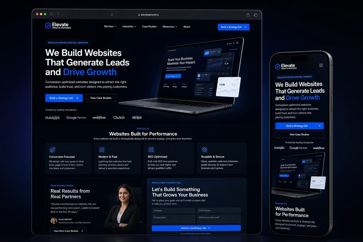 Conversion-focused websites visual for Shravan Gupta